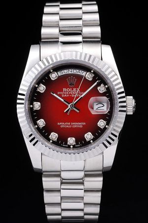 rolex with a red face