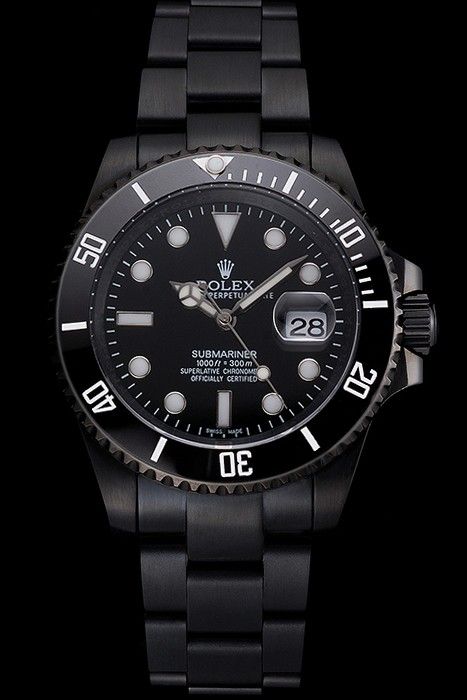 Men's Rolex Submariner All Black PVD 