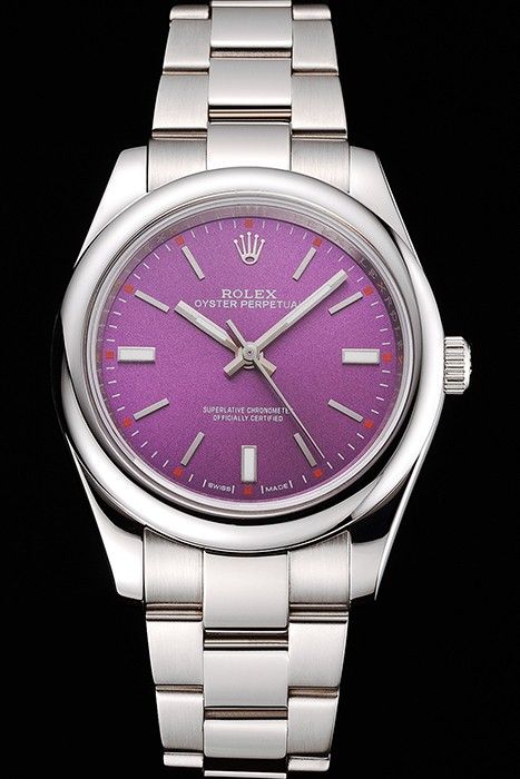 rolex oyster perpetual purple face price