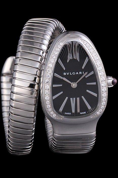bvlgari watch silver